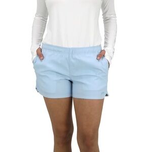AFTCO Pale Blue Elastic Waist Fishing Shorts